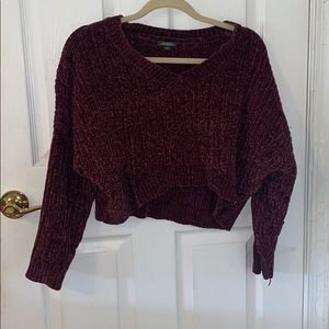 Cropped Light Burgundy Sweater